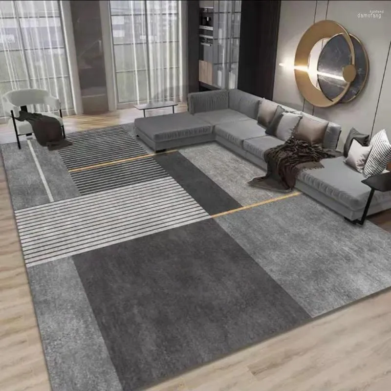 Mattor moderna lyxiga vardagsrum mattan sovrum dekor mattor högkvalitativ el stor area lounge matta icke-halkt tvättbar golvmatta