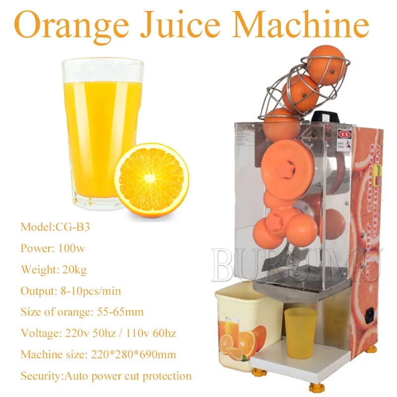 Commercial Automatic Citrus Electric Orange Squeezer Machine