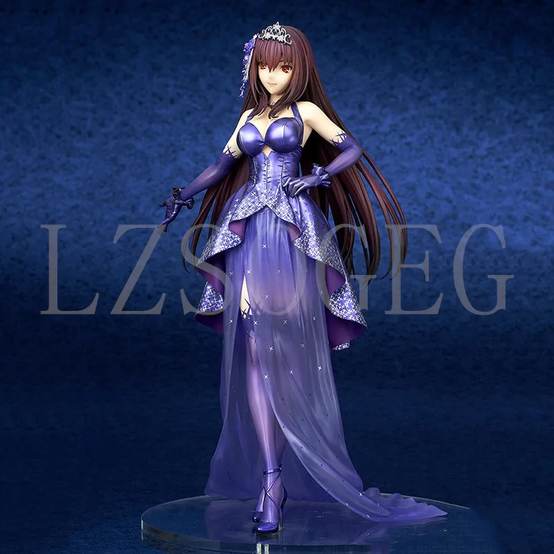 fate grand order formal dress Ellie Wilde EW34034 Size 12 Sapphire Prom Dress Long Sheer Sequin Feather off the shoulder slit Dress corset gown main image 1