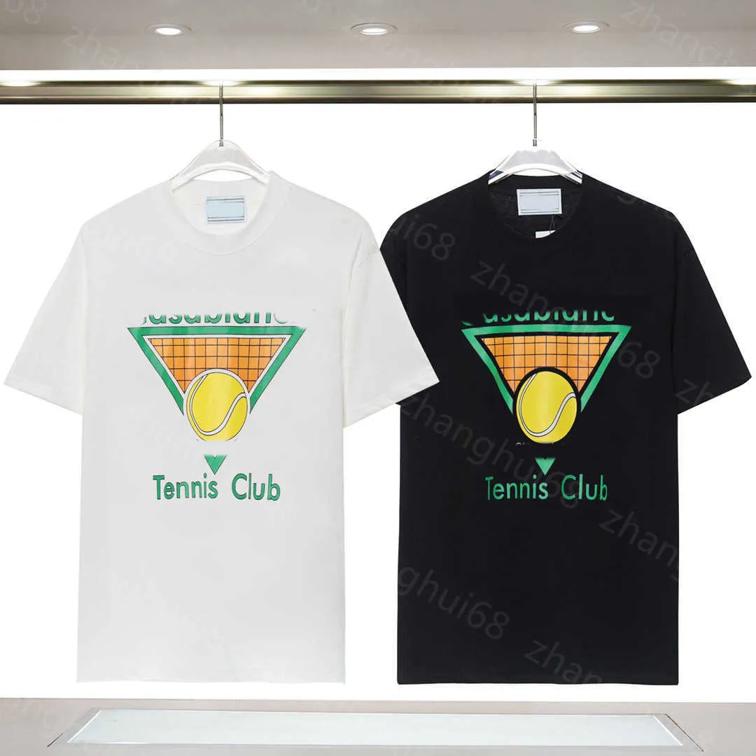 23SS Sommer Herrenkleidung Casual T-Shirt Designer T-Shirt Marke Rundhals Reine Baumwolle Tennis Brief Logo Druck Kurzarm T-Shirt Hochwertige Herrenbekleidung