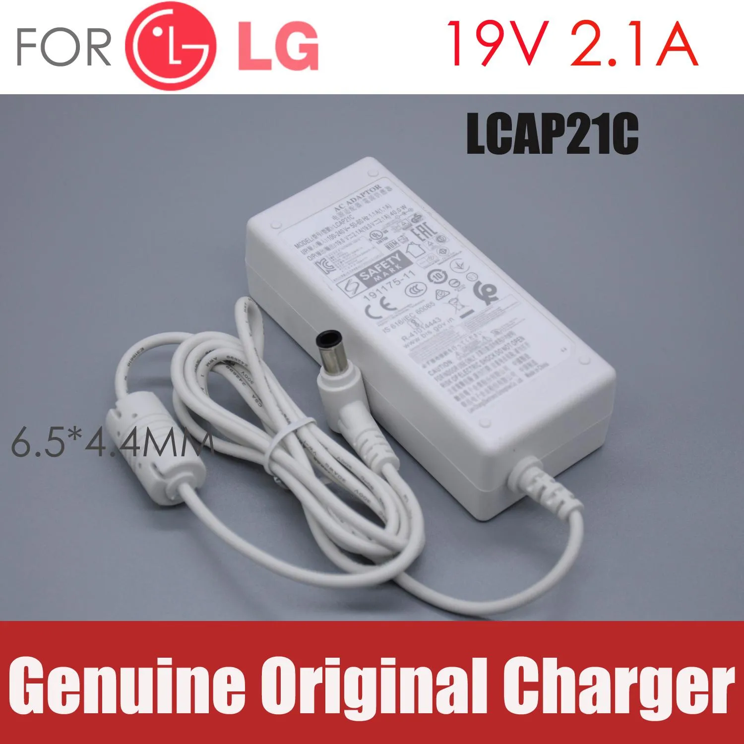 Chargers new Original FOR LG LCD monitor LED TV 19V2.1A LCAP21C AC adapter Power supply Charger cord