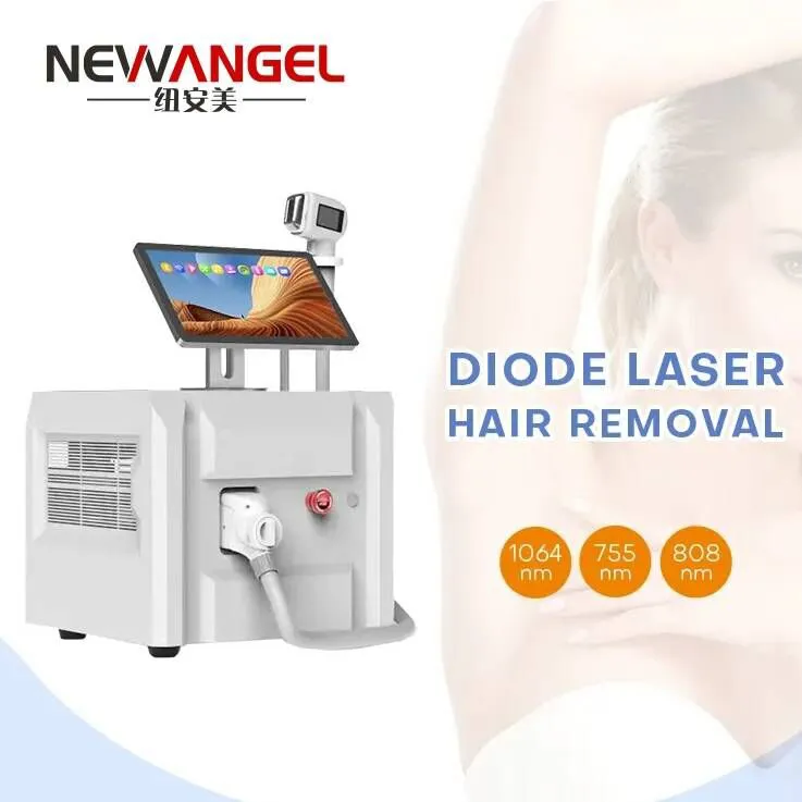 Commercial High Power 1200W 1500W Blond Hair Diod Laser Hair Removal Machines från Israel