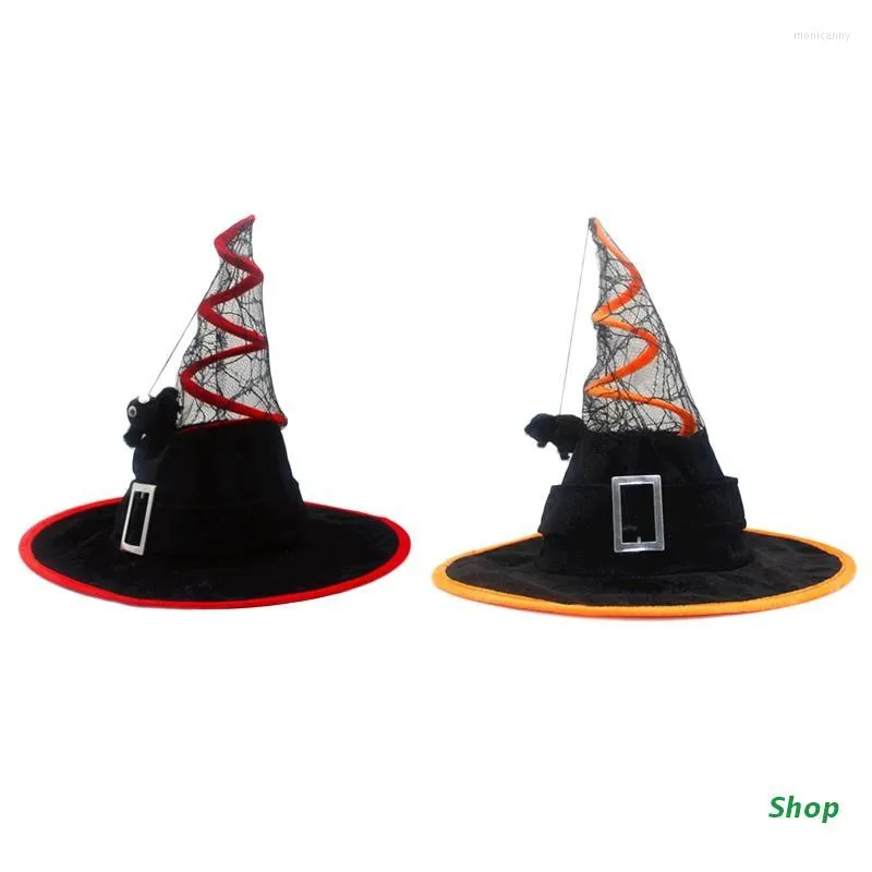 Berets L5YC Witch Hat Adult Costume Party Hats Wizard Magican Adults Kids Dress Up