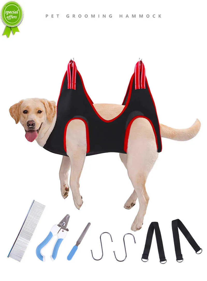 New Pet Cat Grooming Hammock Helper Cat Grooming Hammocls Restraint Bag Puppy Dog Cat Nail Clip Trimming Tool Pet Dog Claw Care Bag