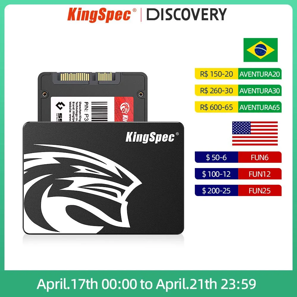 DRIVES KINGSPEC SSD 120 GB 240 GB 256 GB 128 GB 480 GB 512 GB 960 GB 1 TB 1 TB 500 GB SATA3 2.5 "Solid State Drive HDD Hard Disk voor laptop voor laptop