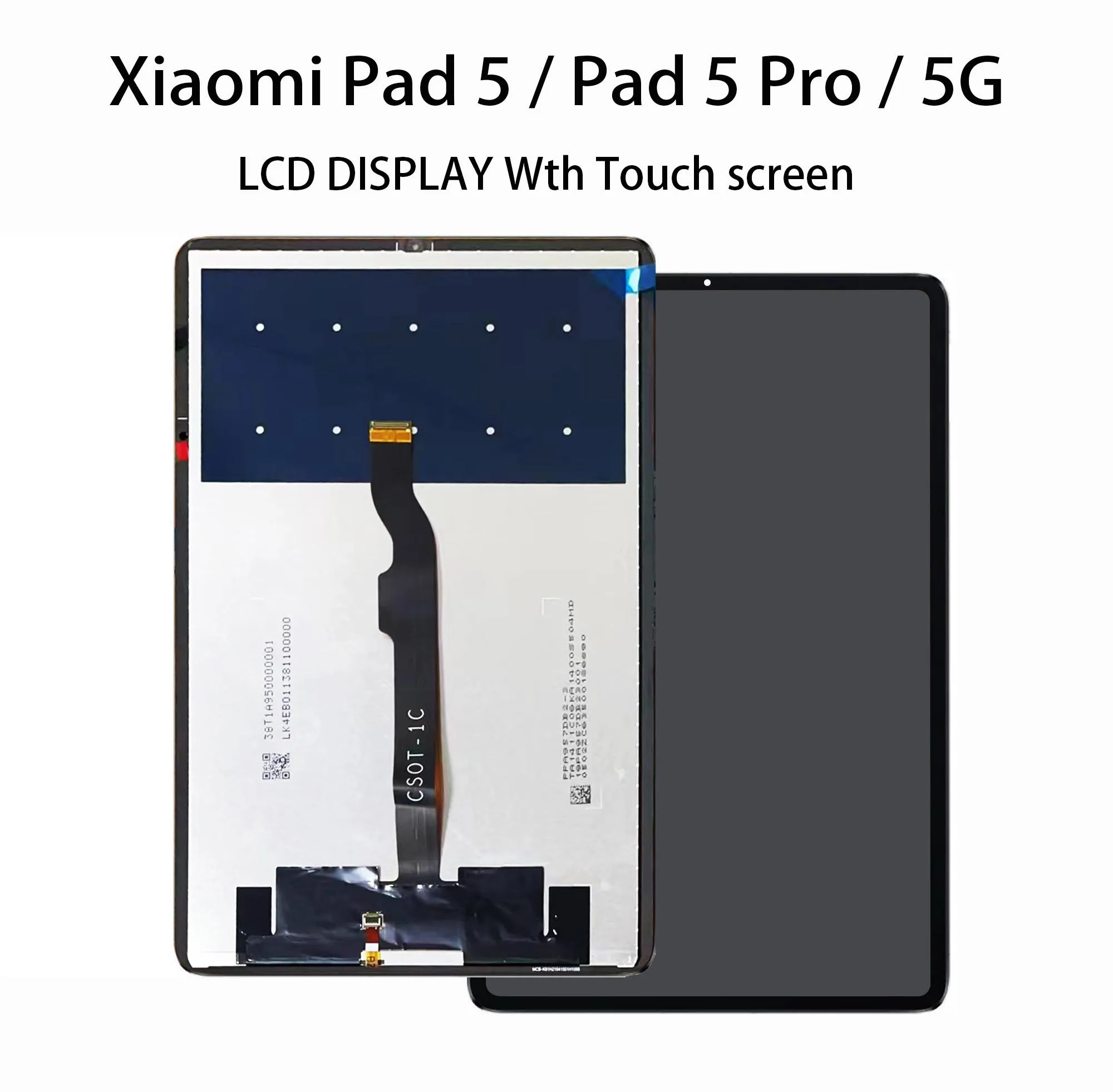Painéis 100% nova tela LCD original para Xiaomi Pad 5 / Pad 5 Pro / 5g Xiaomi Mi Pad 5 Matriz de exibição LCD com digitalizador de tela de toque