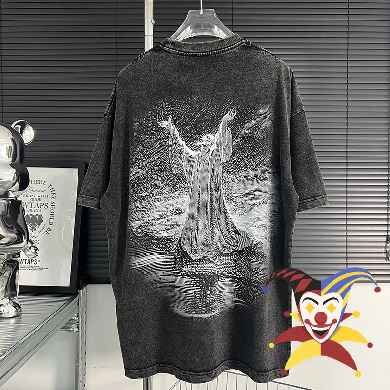 Tute da uomo 2023ss T-shirt in tessuto pesante lavato vintage Uomo Donna T-shirt di alta qualità Oversize Top Tees 230529