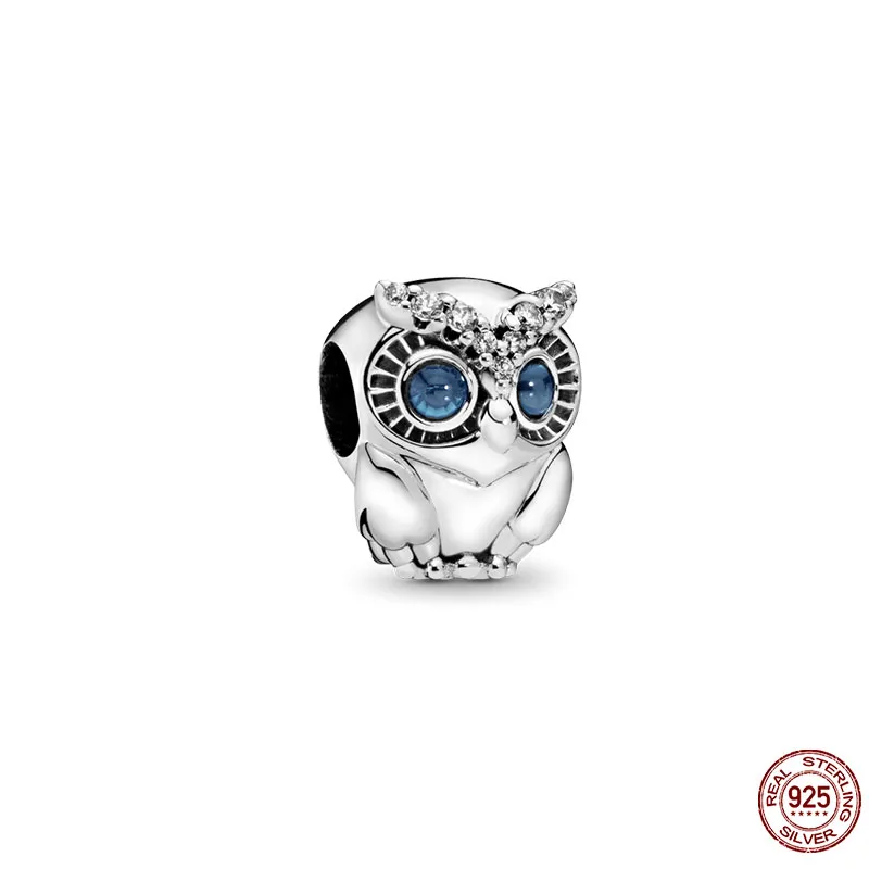 925 Sterling Silver Pandora ciondolo ciondolo animale gatto aquila perla è adatto per bracciale originale collana gioielli femminili accessori moda fai da te consegna gratuita