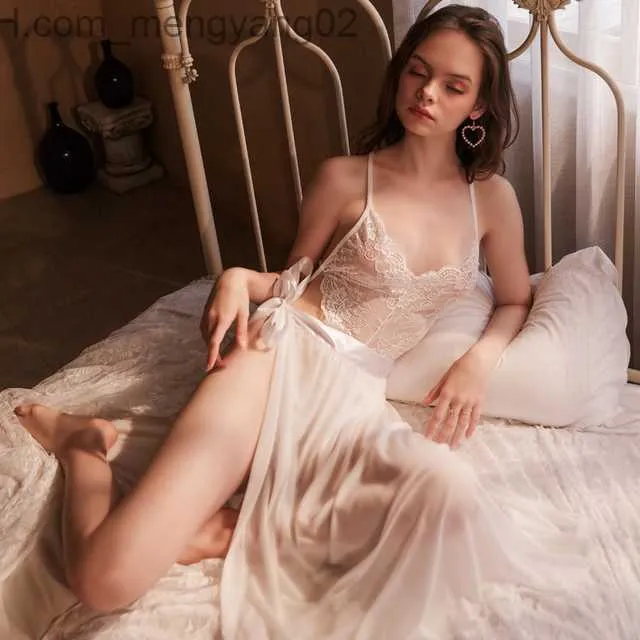 Transparent lace sleepwear store