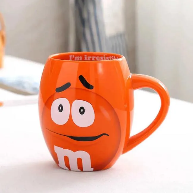 Ceramic Coffee Mug Large Capacity 600mL Cartoon Cute Expression Tea Cup Drinkware