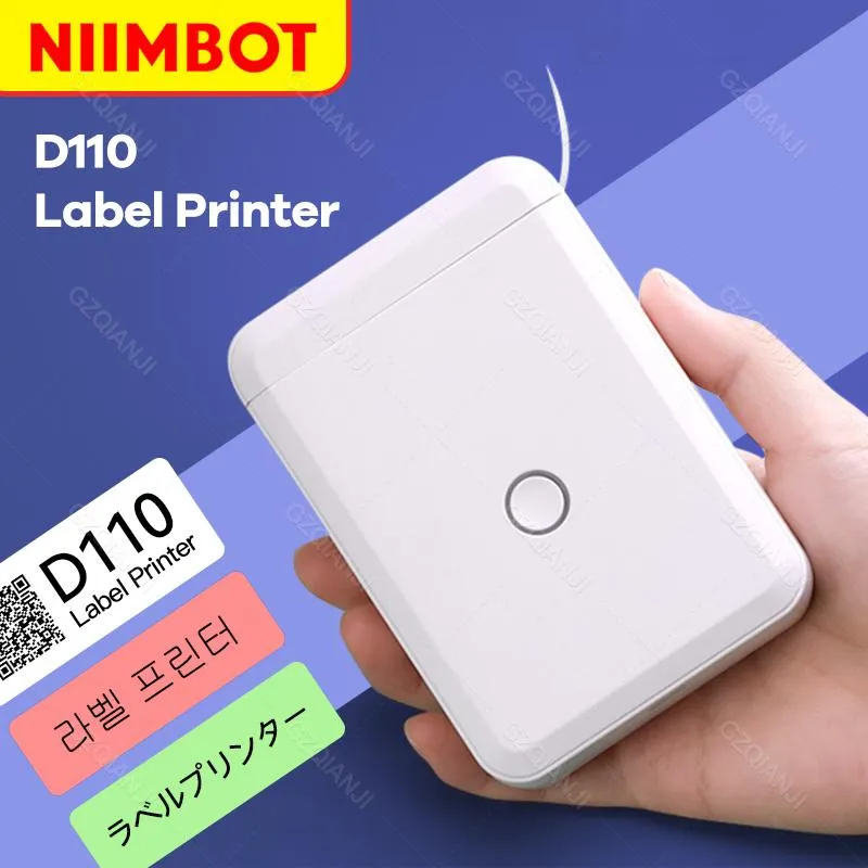 IMPRESSORES NIIMBOT D110 REQUECE MACHINE MINI POLEGE TERMAL LABEL IMPRESSOR