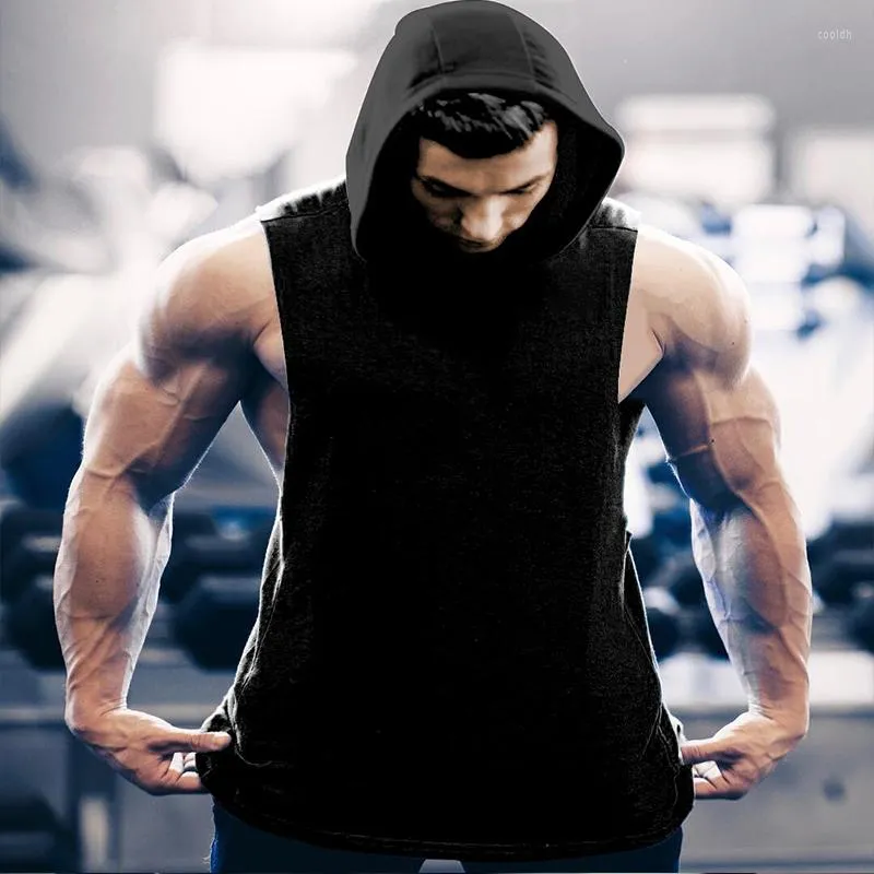 Slim fit sales sleeveless hoodie