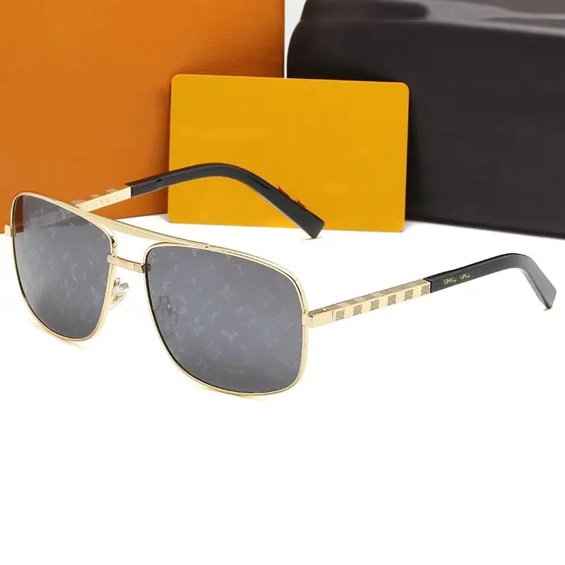 Klassische Attitude-Sonnenbrille für Herren und Damen, quadratischer Rahmen, V-Designer-Sonnenbrille, Unisex, UV400-Schutz, vergoldete Brillengestelle, Brillen-Lunettes, wird mit Box geliefert