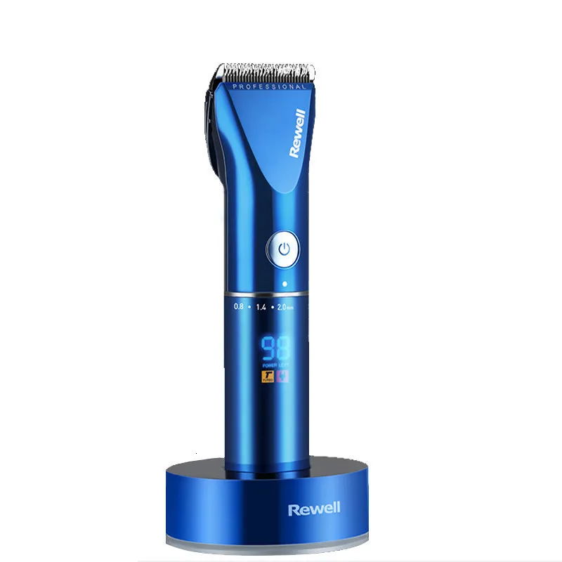 Hair Trimmer Professional Hair Clipper Rechargeable Trimmer Lithium Battery Alloy Blade Cutter Adjustable Comb Fine-Tuning 100-240V 230526