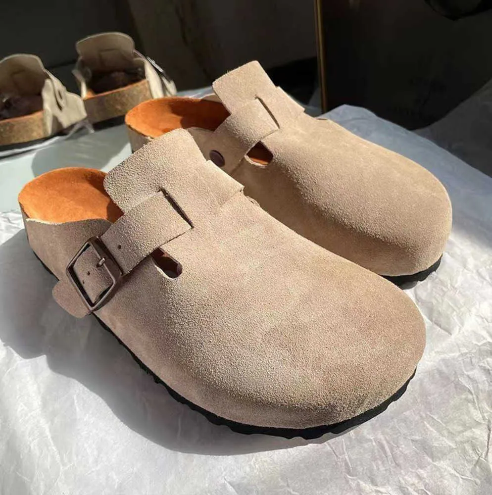 Birkens sandaler designer tofflor Tyskland clogs glider sommaren Arizona Sandal Men Kvinnor Slide Fashion Shoes Suedes Sliders läderspänne Slipper Besvärbar design