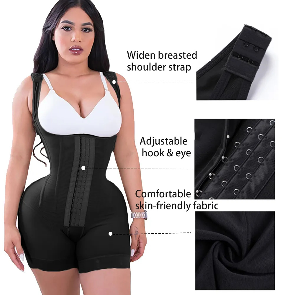 High Compression Women Corset Shapewear Post-operative Waist Trainer Butt  Lifter Slimming Spanx Skims Fajas Colombianas Girdles