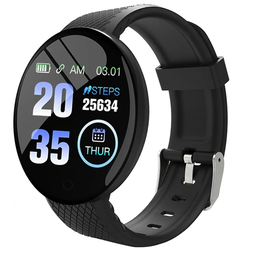 D18 Pro Smart Band Men Women Bluetooth Fitness Tracker Sport Bransoletka Bransoletka Tętno Pociornienie Krwi Smartwatch na iOS Android
