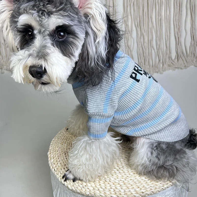 Designer Dog Clothes Brand Dog Apparel Dogs Knitted Sweaters with Classic Letter Pet Jumper Coat Warm Sweartershirts Outfits for Doggy Cats in Autumn