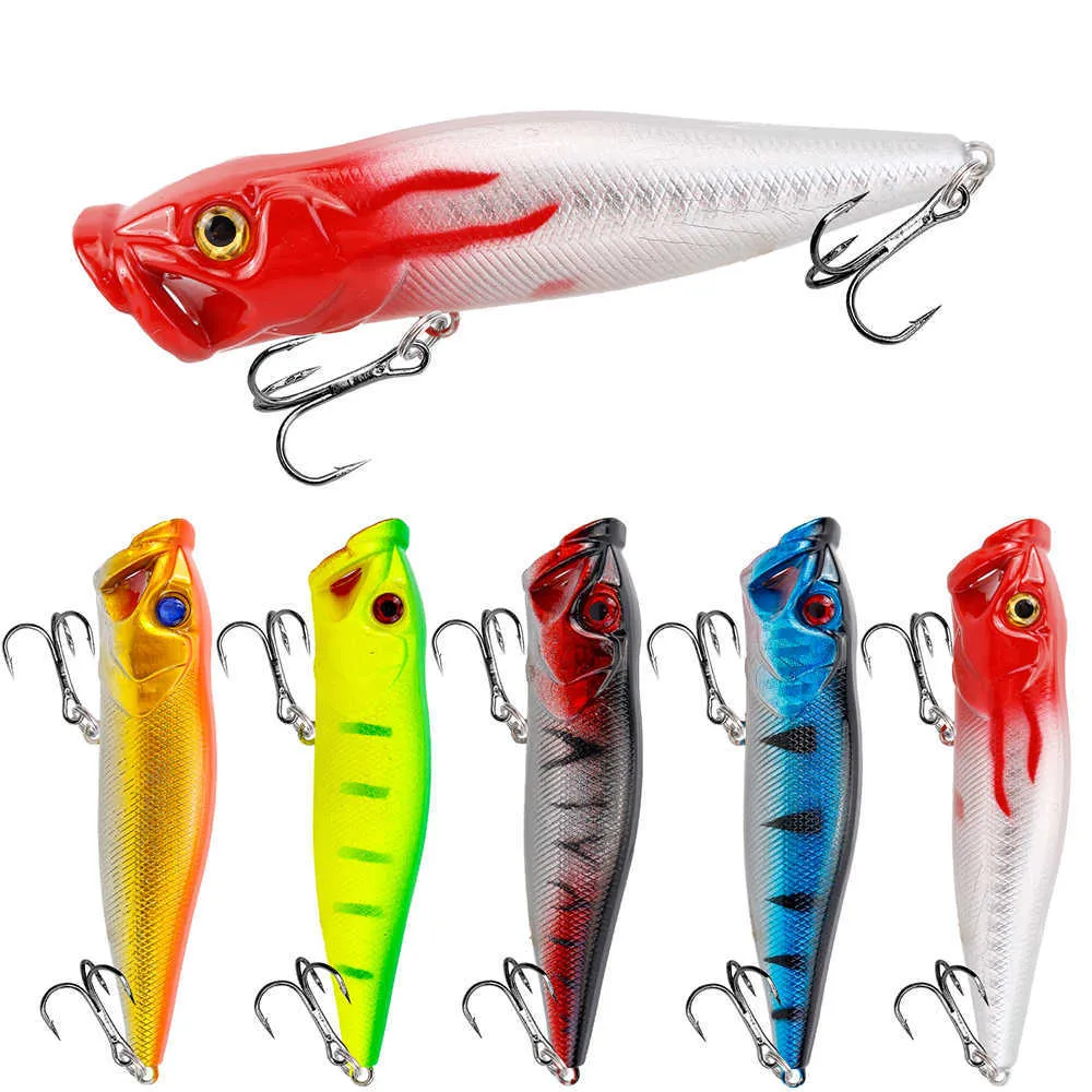 One Karl Popper 9cm 12.5g Top Water Bass s Wife Salt Shaker Hard Crank Bait  High Quality Isca Artificial Fishing Gear P230525 From Mengyang10, $1.05