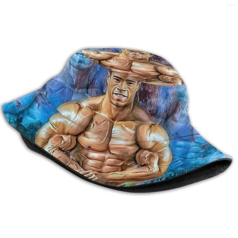 Bucket Hats for Bodybuilding Enthusiasts Berets Kevin Levrone Art Print Sun Cap