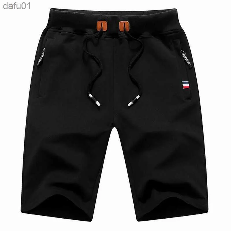 Shorts masculinos Summer Breeches Shorts 2022 Cotton Bermudas Black Men Bardshorts Homme Classic Brand Clothing Shorts Male L230520