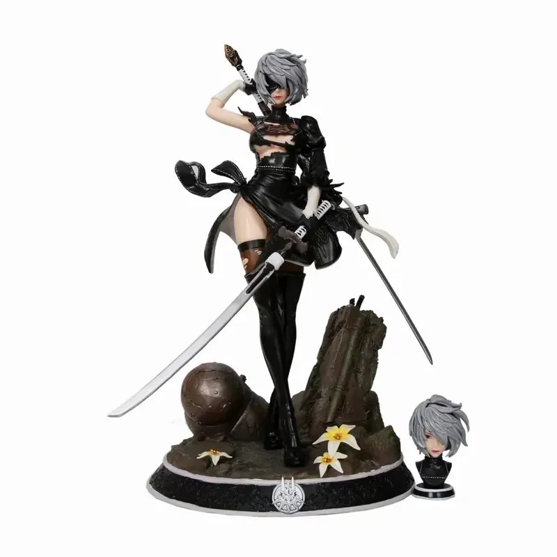 大型フィギュアNieR:Automata2B魅力的なアニメ人気ゲームキャラクター