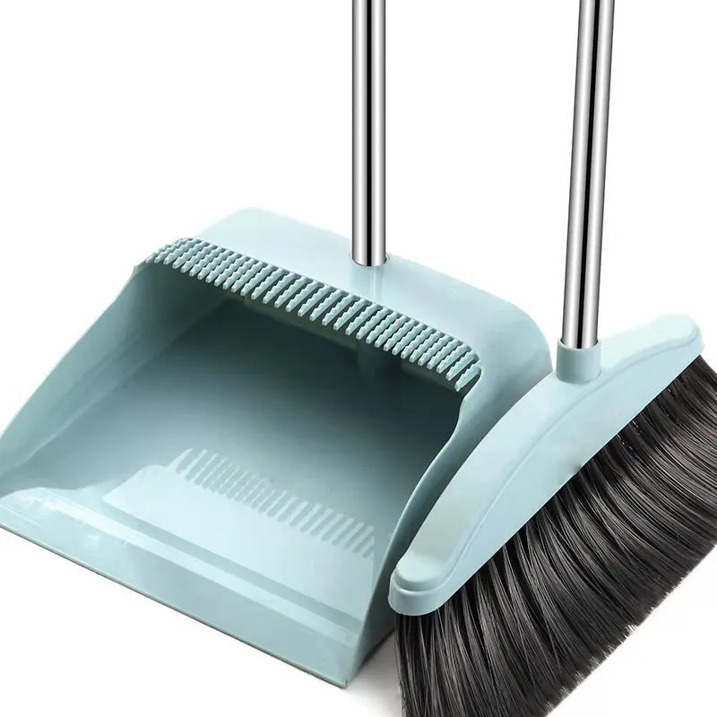 Sweeper Dustpan Set, Combination Dumpan, huishoudelijke set, zacht haar bezem, niet-stick haar bezem, enkele dubbelzijdige bezem
