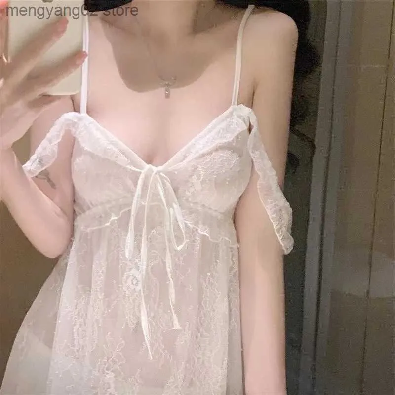 Exotic Lace Satin Romantic Sleepwear Set For Women Sexy Lingerie Babydoll  With Hot Dresses And Plus Size Night Dress T230529 From Mengyang02, $12.67