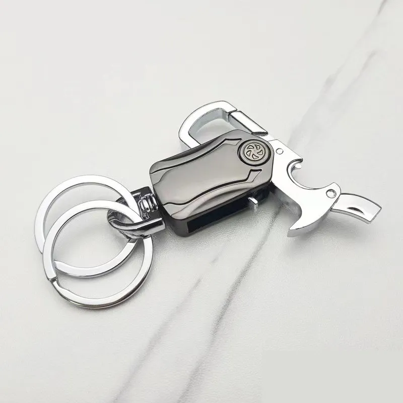 Multifunktionellt fingertopp Gyro Keychain Creative Men's Car Key Upcale Pendant Gift