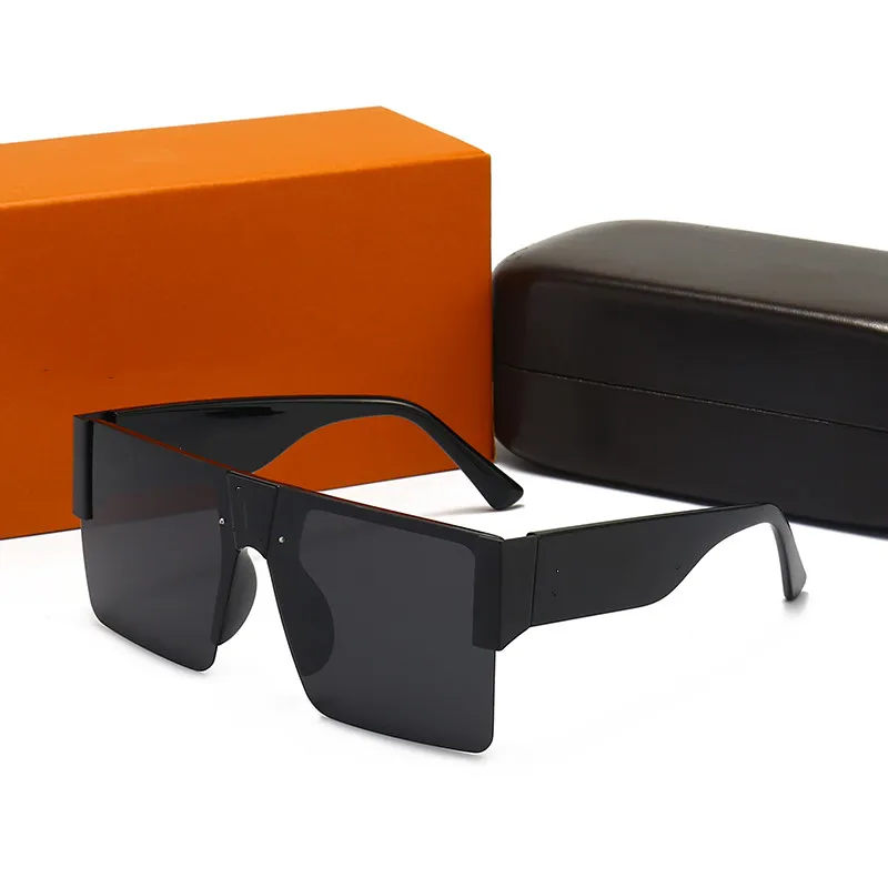 2023 New Fashion Sunglass Luxury PC Frame Designer Men Women Classic Popular UV Protection Shading Pattern Lens Sunglasses BAND