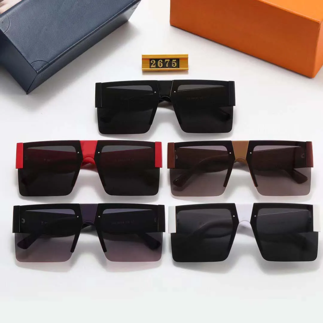 Designer zonnebrillen voor dames heren zonnebrillen Fashion outdoor shading bril Klassieke stijl bril unisex goggles Luxe zonnebril met doos