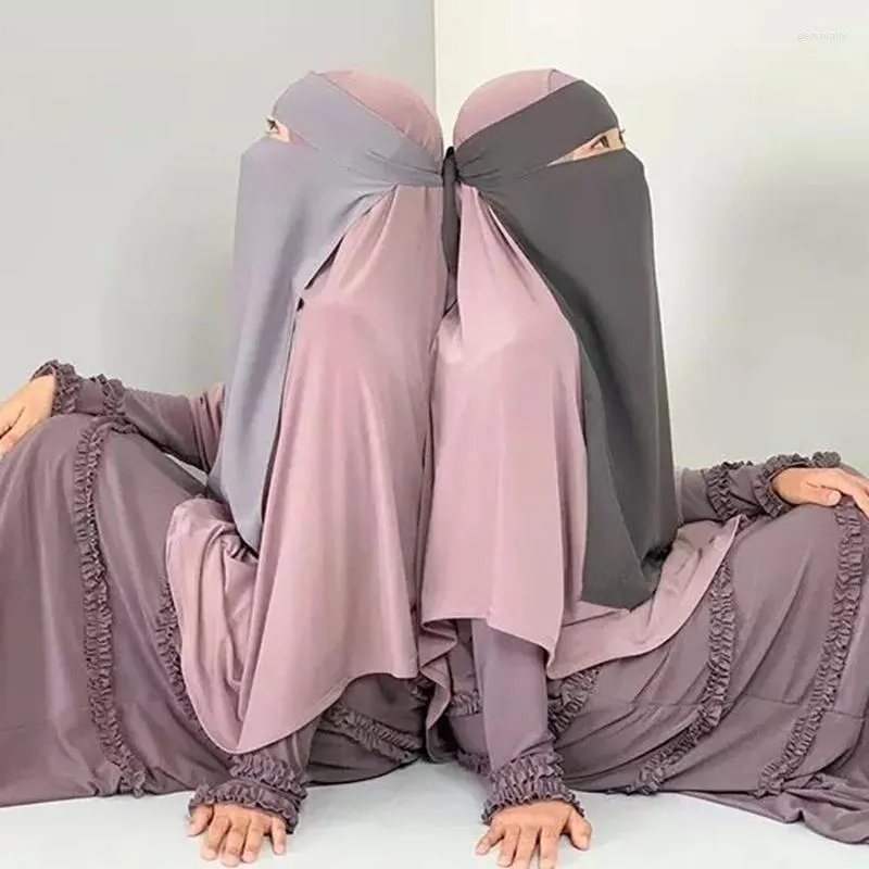Ubranie etniczne moda abaya okładka twarz hidżab Arabia saudyjska długa szalik muzułmański meczet kobiecy modlitwa islamska swoboda