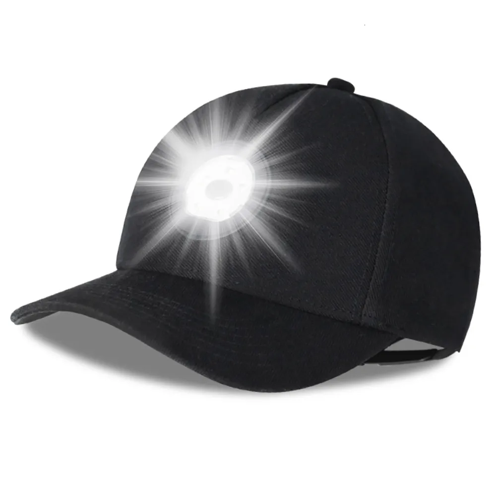 LED Light Baseball Cap: Hands-Free Flashlight Hat for Hiking, Fishing ...