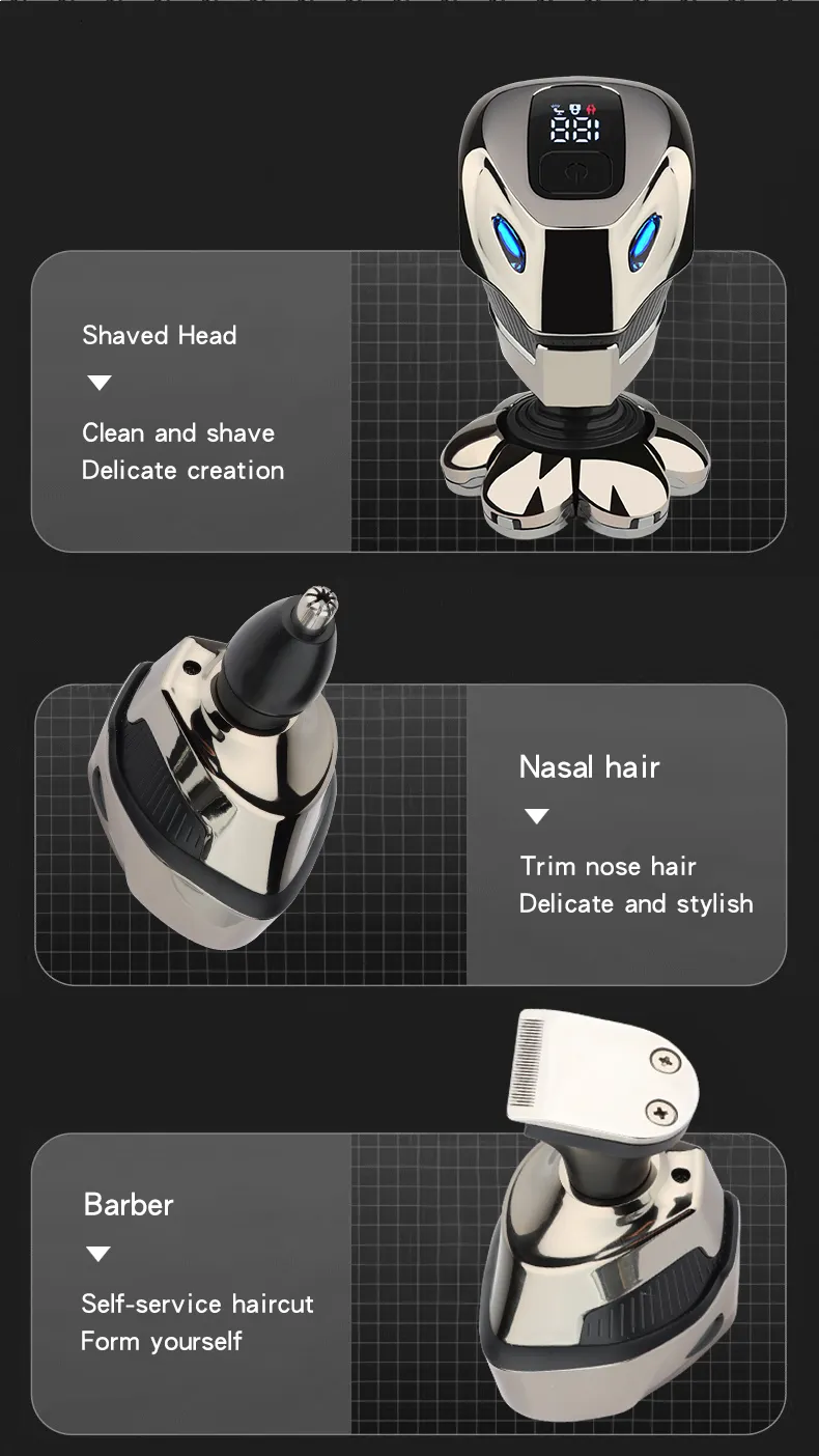 Electric Shavers Powerful Beard Hair Electric Shaver For Men Body ...