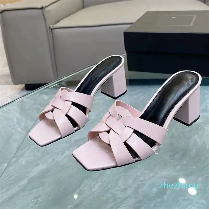 HIGH SANDAL 10 CM IN LIGHT PINK CALFSKIN