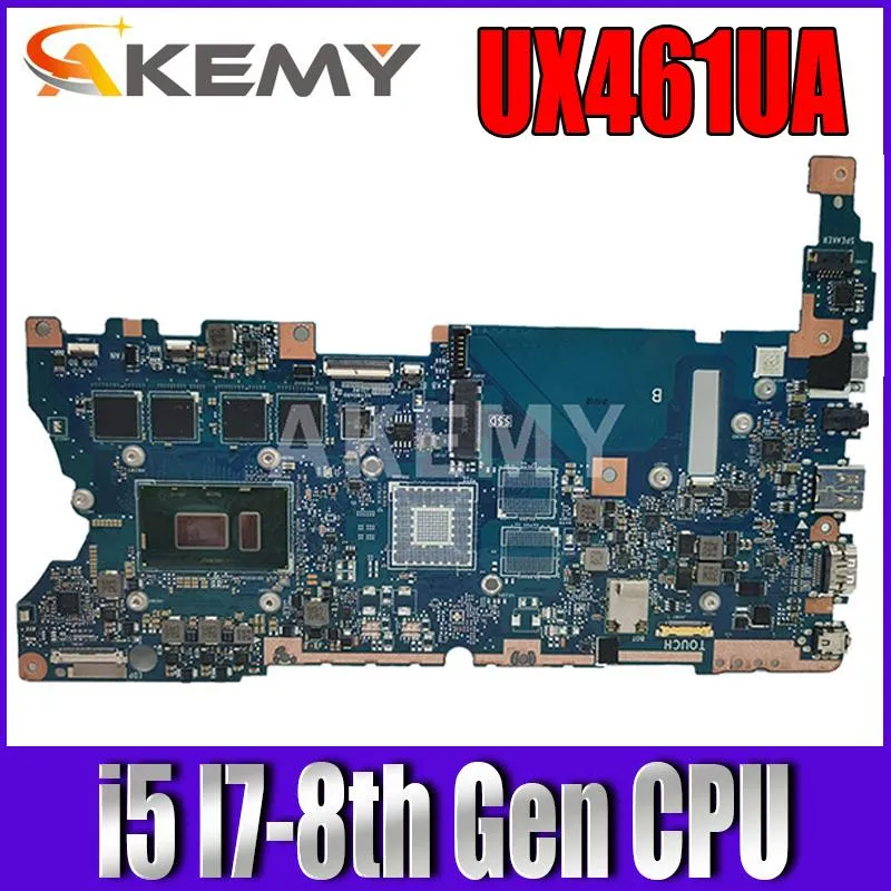 Moderkort UX461UA Mainboard i5 i78th Gen CPU 8GB 16GB RAM för ASUS UX461UN UX461U UX461 Laptop Motherboard Mainboard