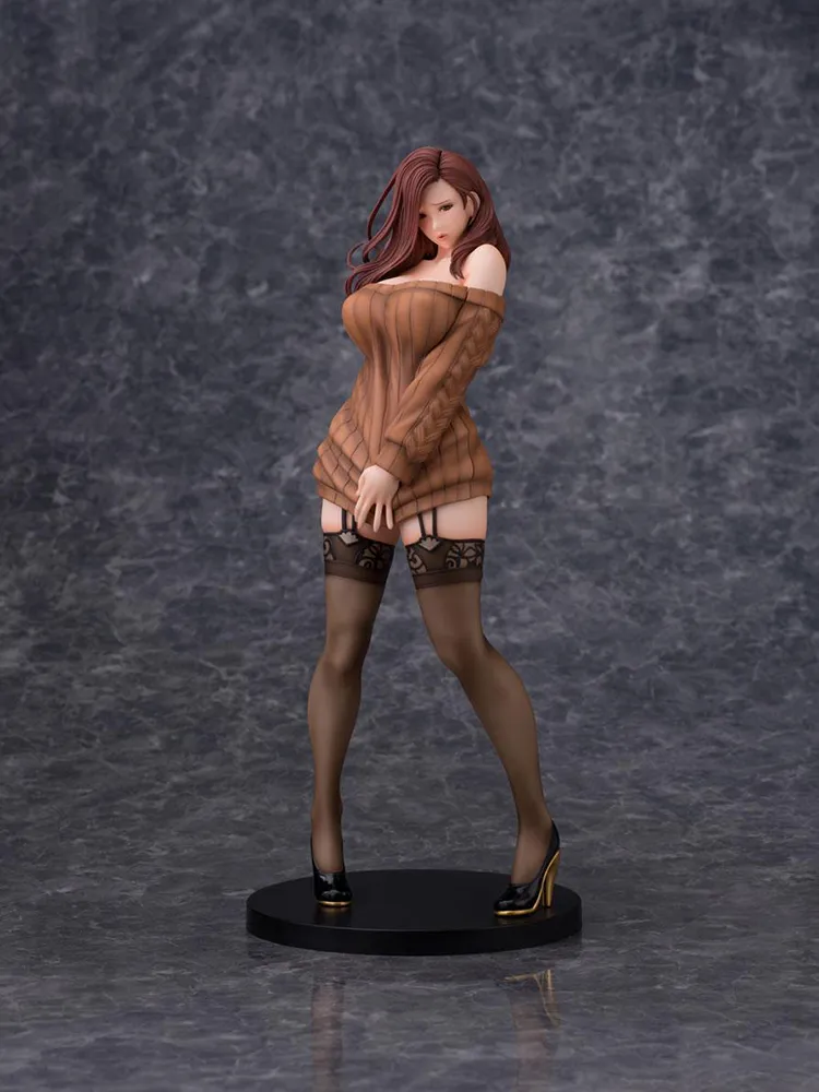 Funny Toys 28CM Anime Daiki Kogyo Non Oda Illustration Shiho Kujo Brown Hair Ver PVC Action Figure Japanese Anime Sexy Figure Mo