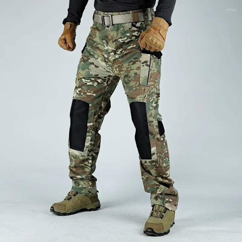 Pantaloni da uomo Tattici Militari Pacthwork Cargo Uomo Multi Tasca Tuta Resistente all'Usura Combat Army Urban Training Pantaloni Impermeabili