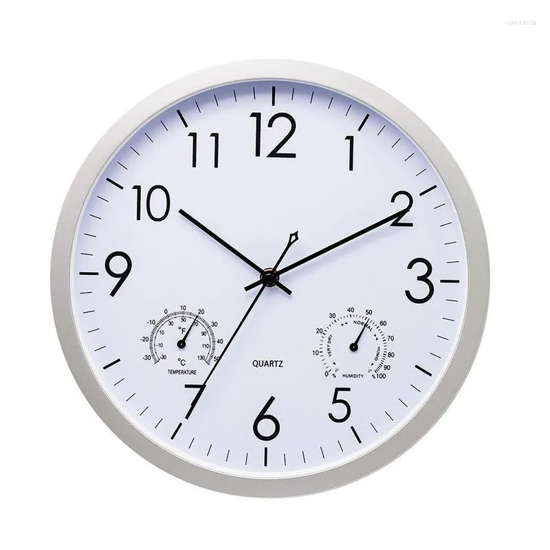 Zegary ścienne Nowoczesny design wodoodporny zegar z higrometrem domek dekoruj klasykę do łazienki stół do salonu