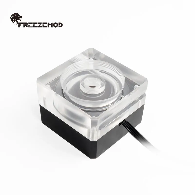 Pompy Freezemod Water Water Pump Water Pump UltraThin PWM Control prędkość 4 cm Gruby przepływ 500L Wsparcie OD50. Watercooler pUzm6