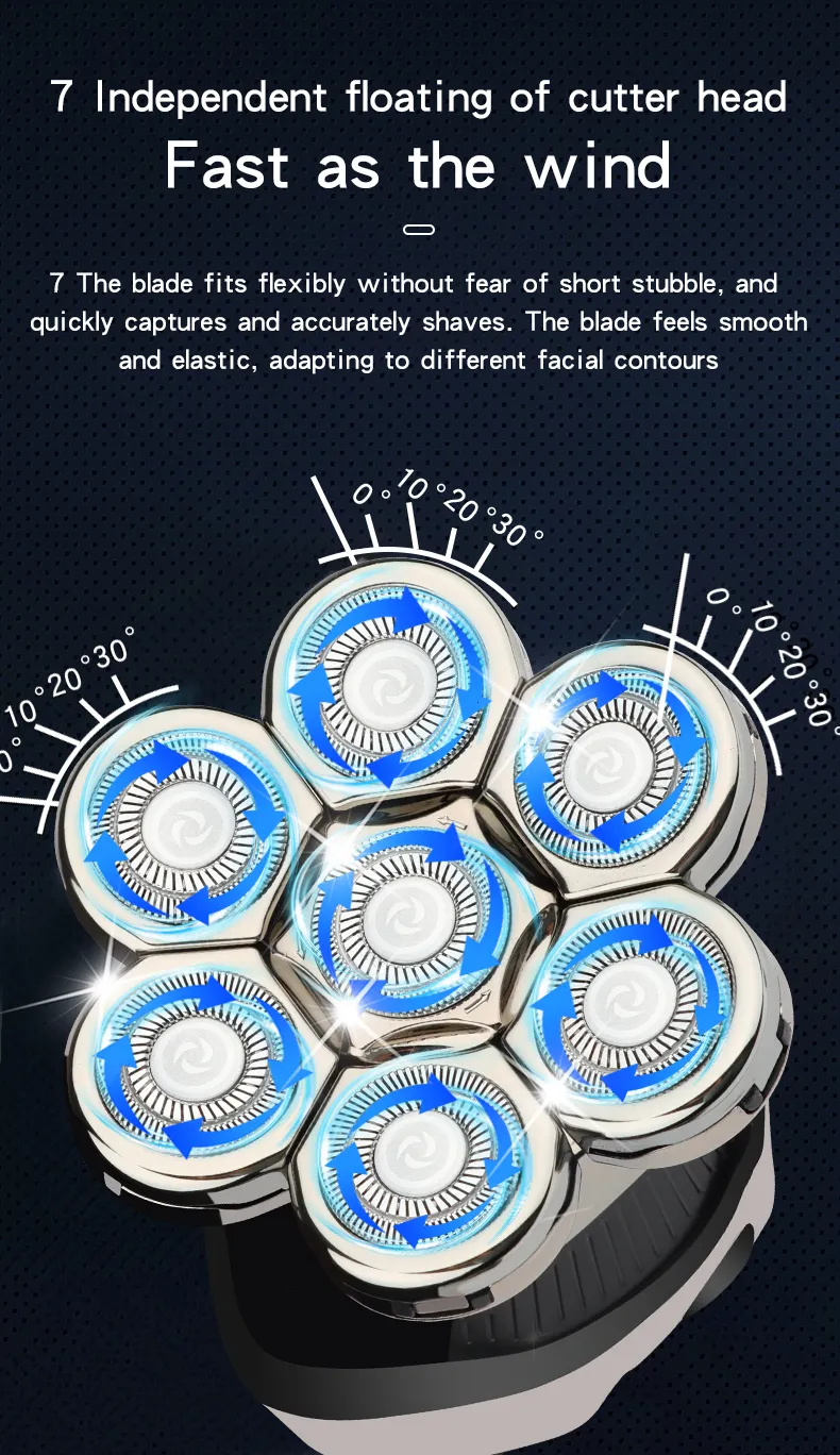 Electric Shavers Powerful Beard Hair Electric Shaver For Men Body ...
