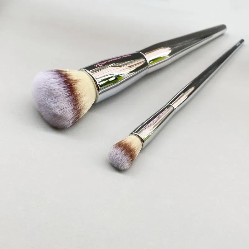 Make -upborstels Love Beauty Volledig Blending Concealer 203 Bufferen Mineraalpoeder 206 - Ronde Foundation Eyeshadow Cosmetics ToolsMakeUp