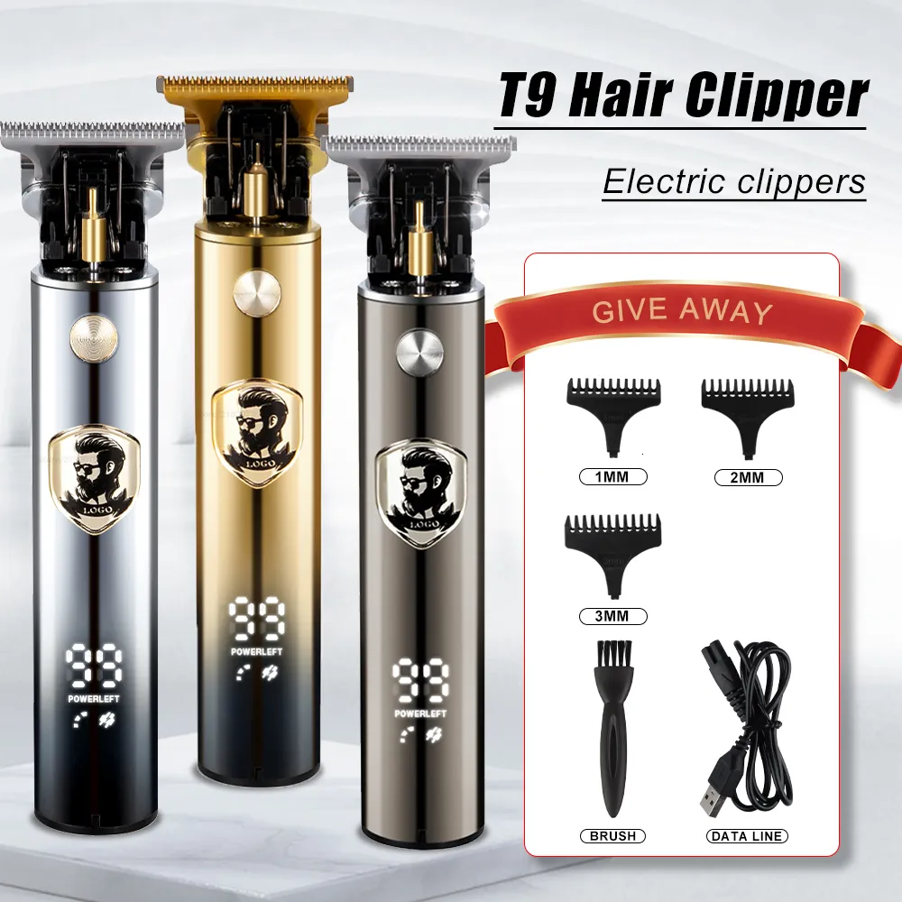 Hair Trimmer USB Rechargeable Hair Trimmer Barber LCD Hair Clipper Machine Hair Cutting Beard Trimmer for Men Haircut Styling Tool 230526