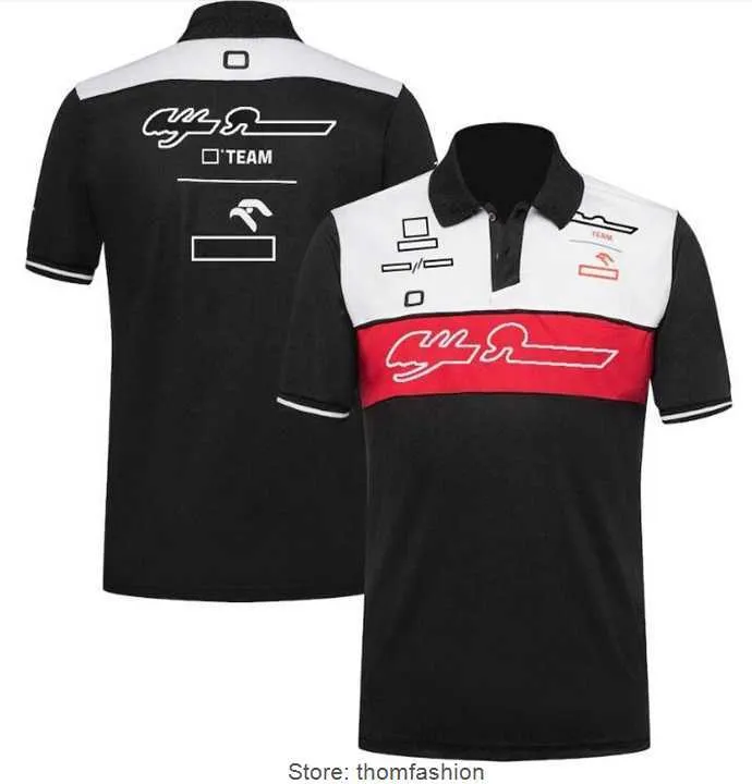 Alphas Men's Polos New F1 Formule One Team Polo Shirt 2022 Summer Lapel krótki rękaw