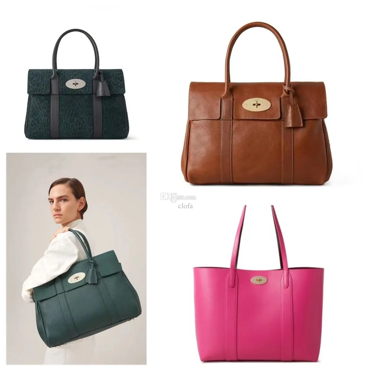 Bolso de diseñador Mulberries Bolsos de hombro para mujer Bayswater Maletines Bolsa Reino Unido Tote Cuero Marca de lujo Abogado Bolsas