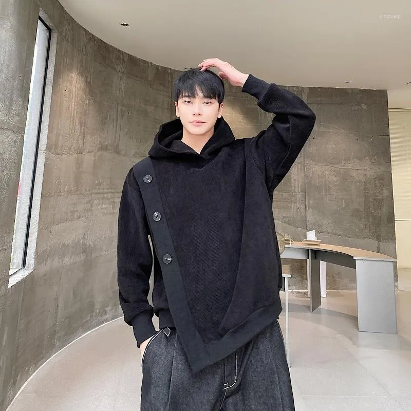 Solid Color Men s Hoodies 2024 Korean Harajuku Style Casual Spring Autumn Streetwear Long Sleeve Sweatshirts
