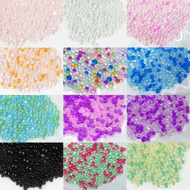 Decorações de arte da unha Caviar 3D Minchas coloridas Supplies de strass para acessórios profissionais de manicure de tamanho de cristal de tamanho misto