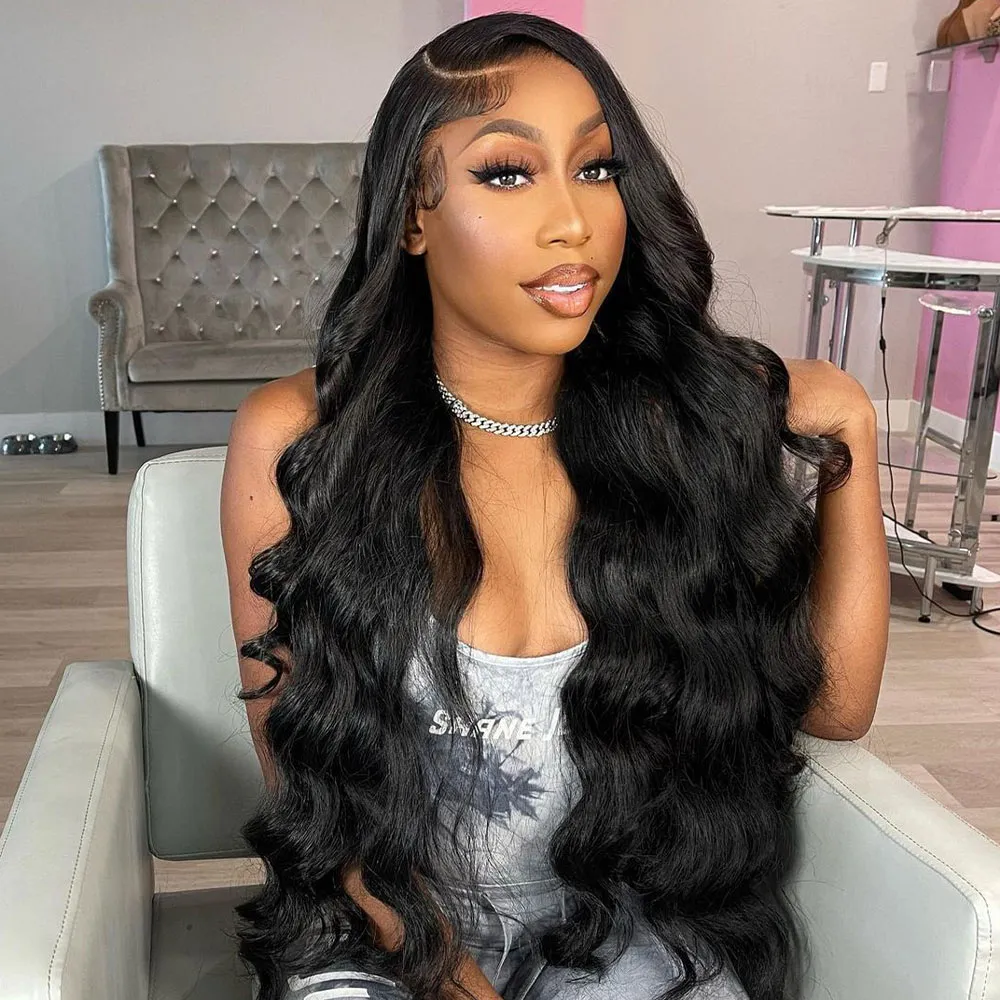 Body Wave 360 Full 13x4 Hd Lace Frontal Wig Glueless Wig Human Hair Pre Plucked 30 40 Inch Lace Front Human Hair Wigs For Women