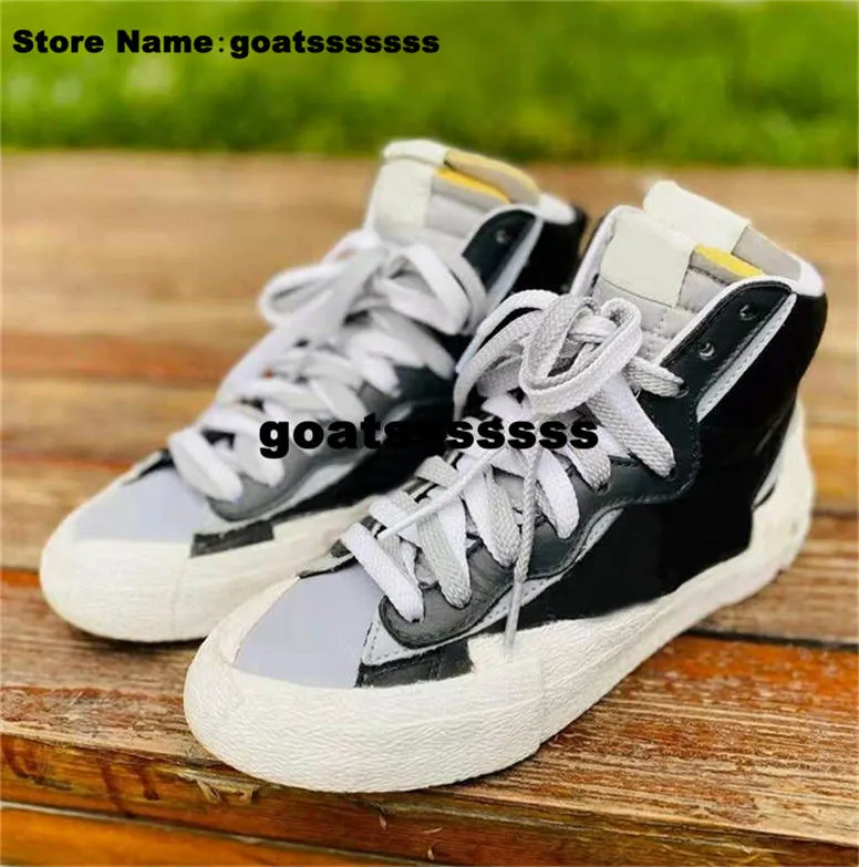 Mens SB Blazer High High Top Shoes Sneakers Size 13 Black Grey