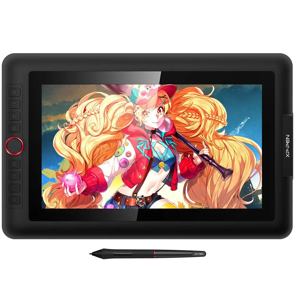 Tablets Xppen Artista 13.3Pro Desenho gráfico Monitor de tablets 13,3 polegadas 123%Monitor de exibição de caneta SRGB com 60 Tilt 1 Roller Wheel